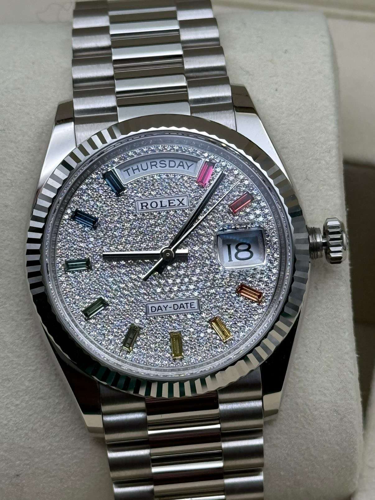 Rolex Day-Date 36 18K Fehér ...